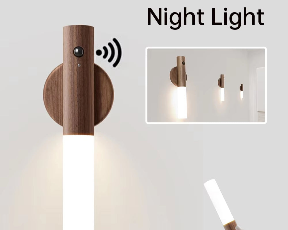 Magnetic LED  Sensor USB Rechargeable Night Light